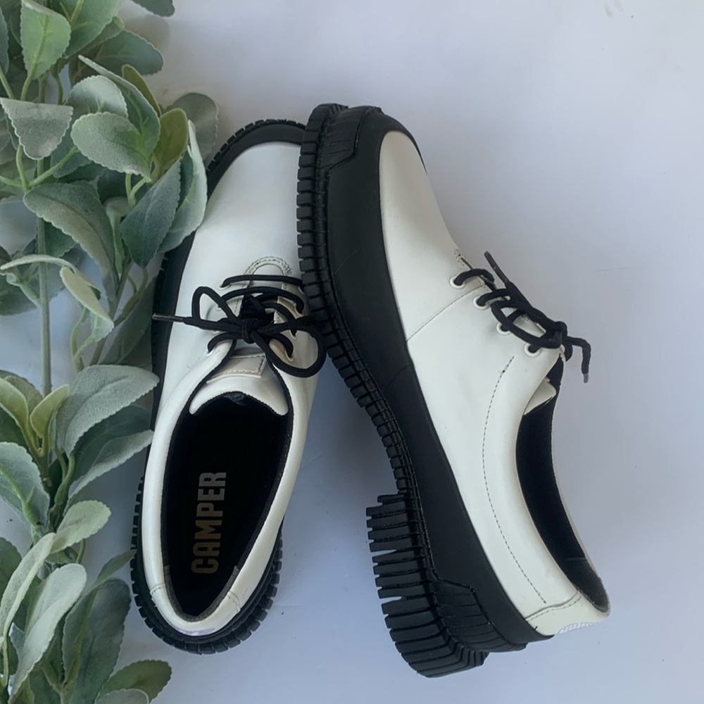 CAMPER Pix Leather Oxford Shoes